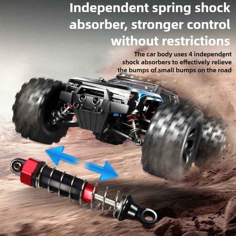 لعبة سيارة أشياء رائعة هدية مضحكة - 90 كم / ساعة شاحنة 4WD Rc عالية السرعة، 1: 14 سيارات Rc للتسلق على الطرق الوعرة بدون فرش #2