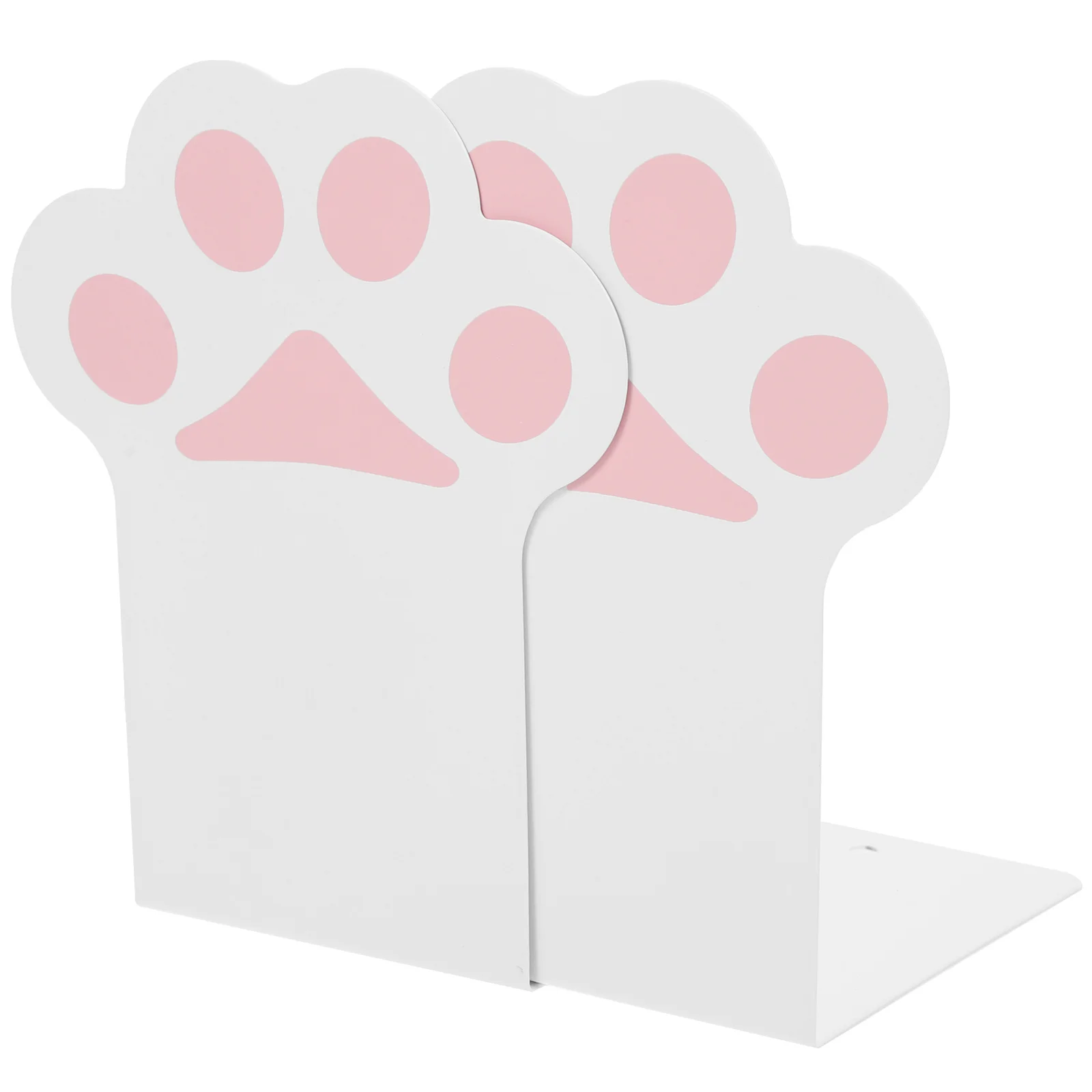 

2Pcs Metal Bookends Book Holders Non-Slip Pads Practical for Desktop Study Office Decorative Book Organizers