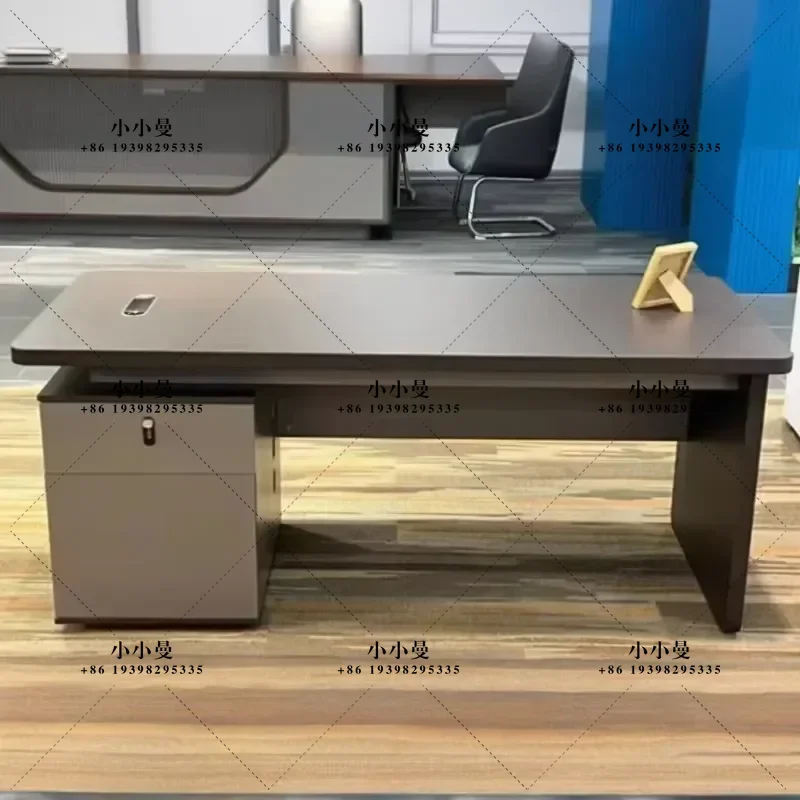 Modern Executive Office Desk with Drawers and Organizer Corner Computer Study Table Home Office Furniture Mesa De Escritorio