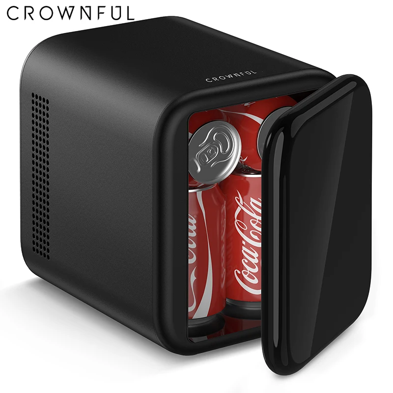 Crownful 4L Mini Fridge Refrigerator Portable Beauty Makeup Skincare Refrigerator Constant Temperature Car Mini Fridge for Home