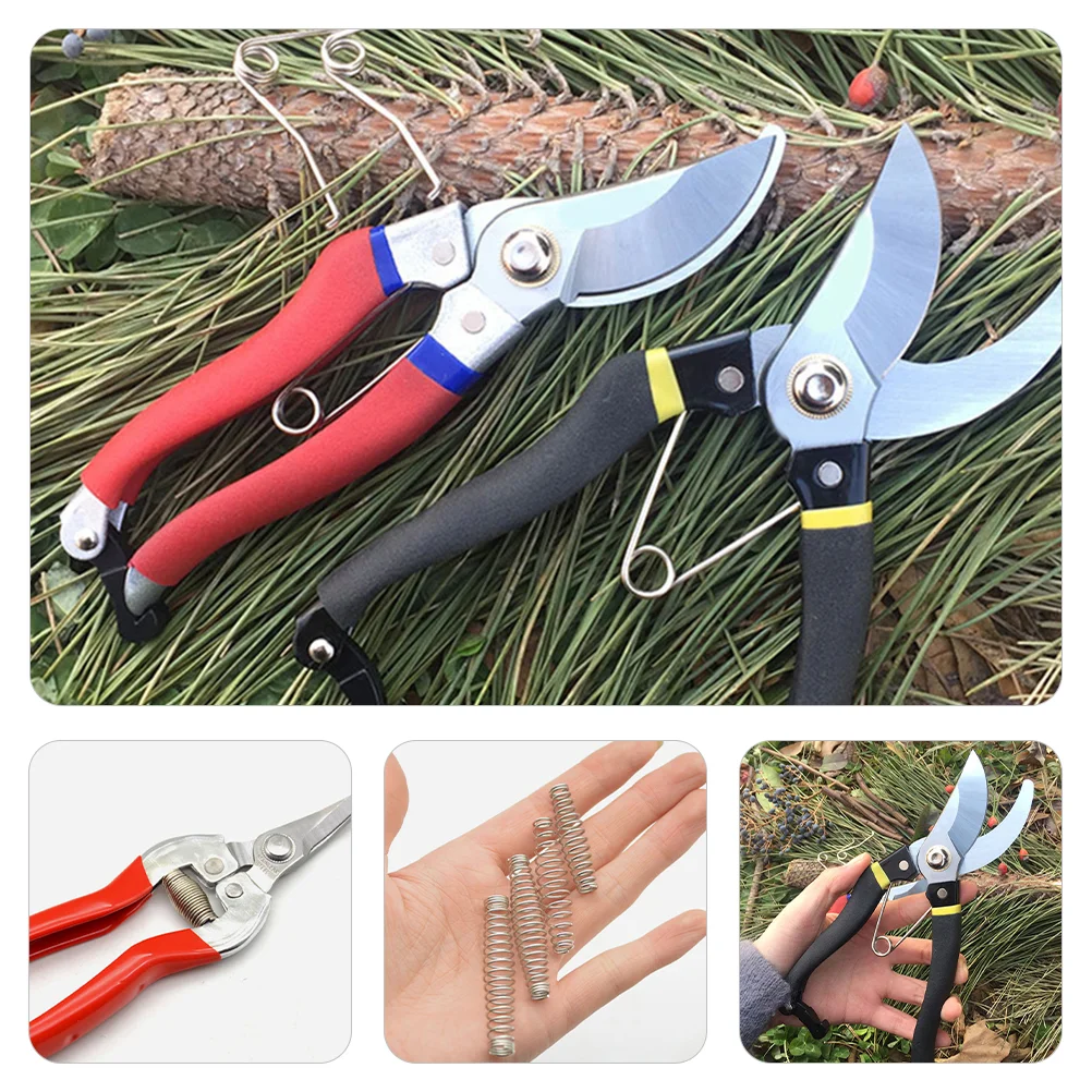 Pruning Shear Replacement Springs Coil V-shaped Left and Right Fruit Branch Shears Accessories Stainless Steel Pruner Parts