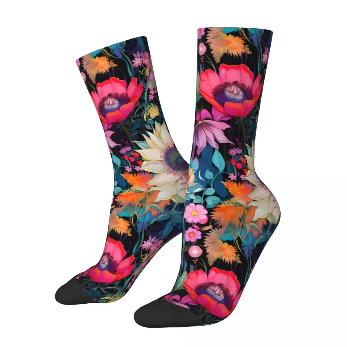 

Colorful Flower Socks Male Mens Women Summer Stockings Hip Hop