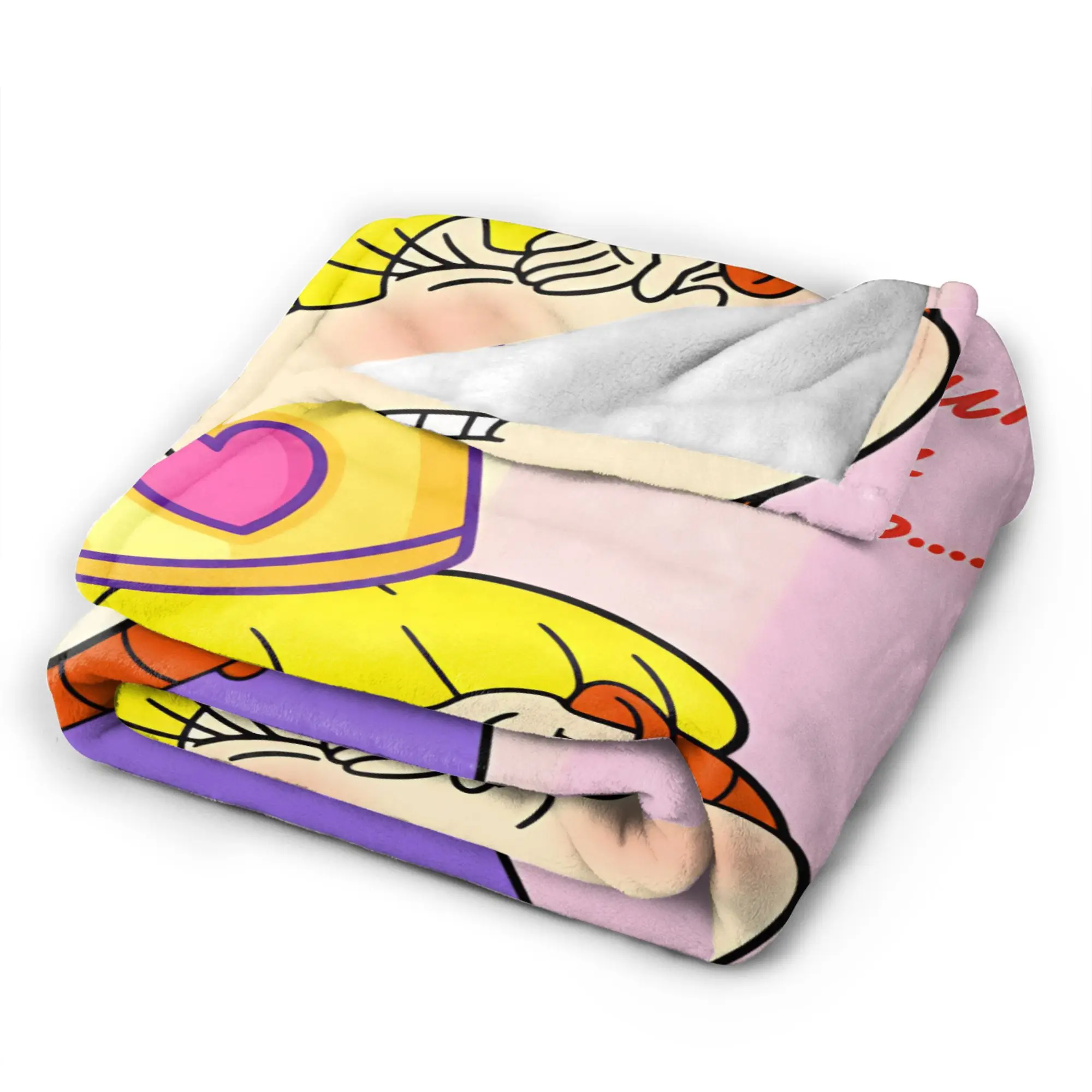 Rugrat Character Throw Blanket Soft Cozy Funny Blankets  For Living Room Travel Car Flannel Bedspread Bed Cover