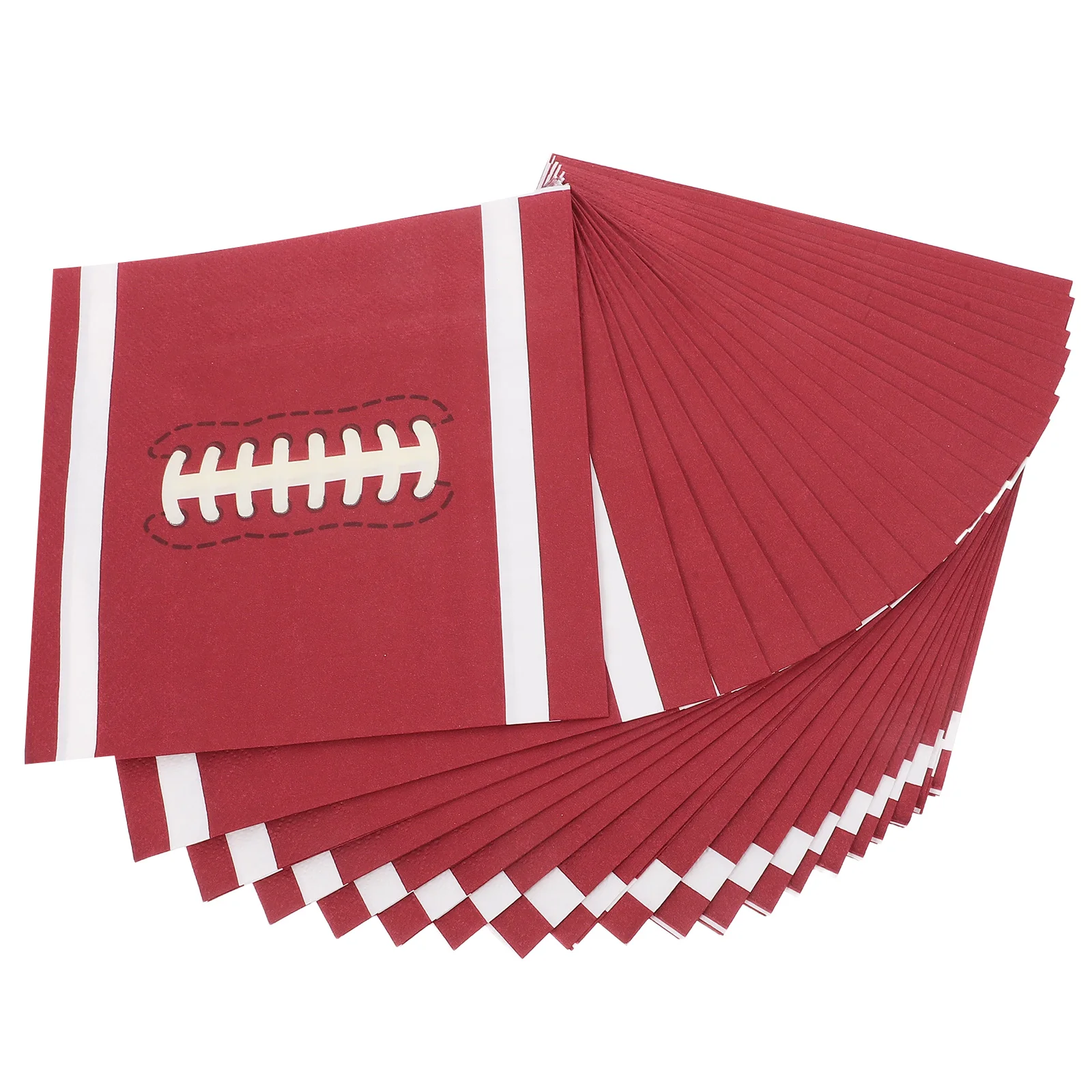 

20pcs Football Napkins Thick Paper Party Supplies Disposable Bulk Cocktail Birthday Decorations Bathroom Hand Towels Rugby