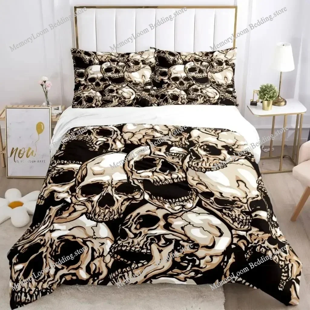 

Skull Art HD Bedding Set Duvet Cover 3d Bedding Fashion Design Decoration King Duvet Cover Set Double Bed Set Bedding Sets