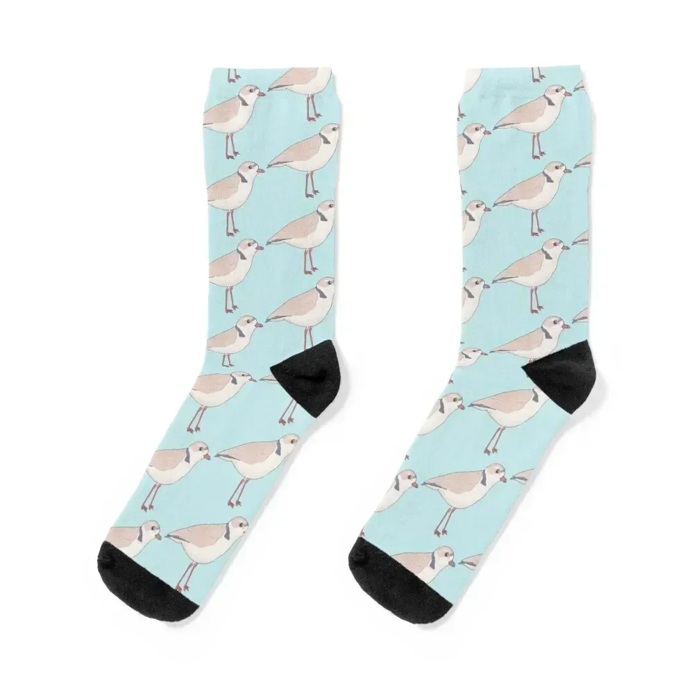 

Piping Plover bird species watercolor art Socks Children's anti slip football Antiskid soccer Heating sock Boy Socks Women's