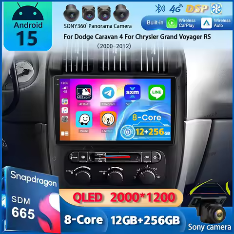 Android 15 Car Radio For Dodge Caravan 4 For Chrysler Grand Voyager RS 2000 - 2012 Navigation GPS Multimedia Video Player Stereo