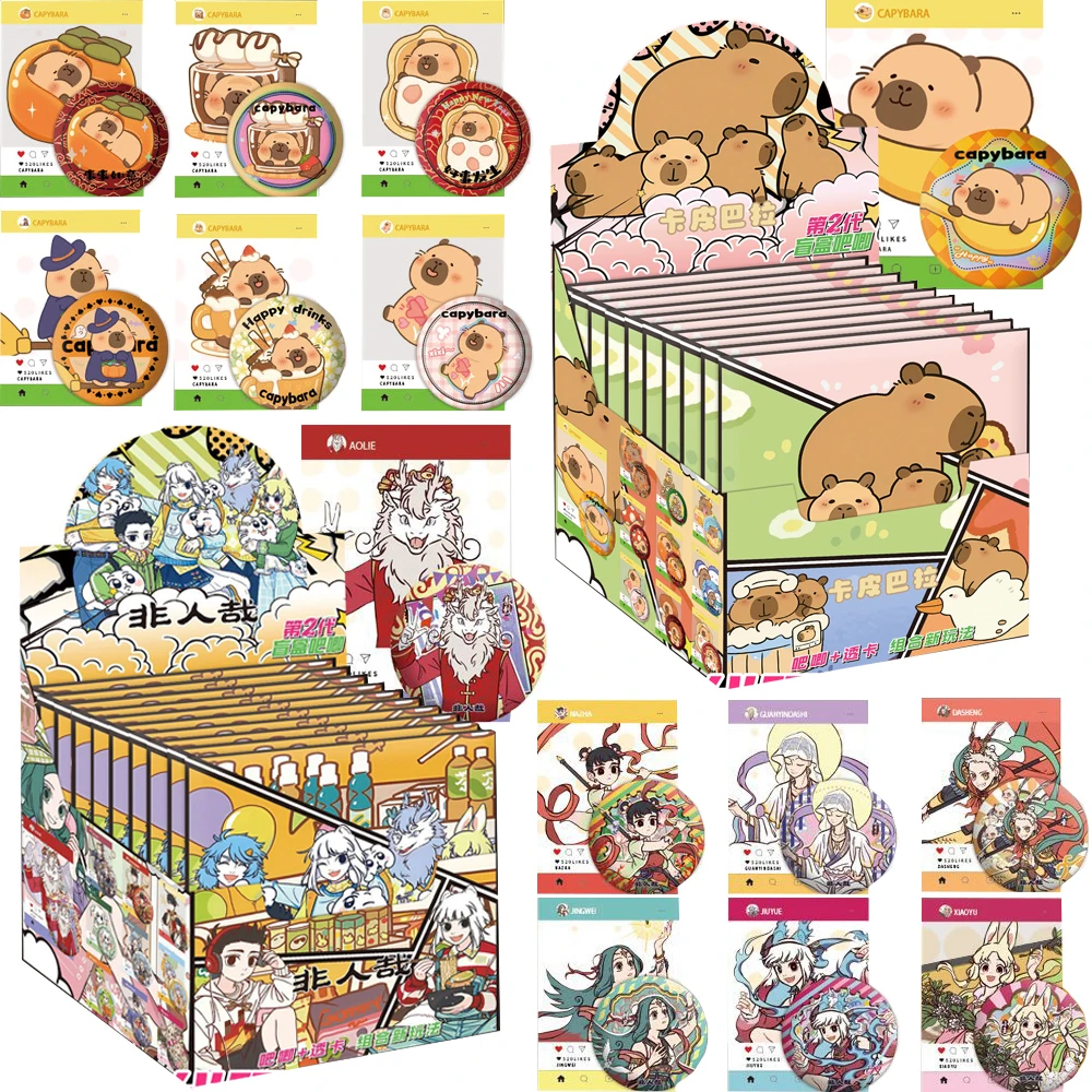 

Popular Anime Games Transparent Card Collection Classic Character Exquisite Brooch Decoration Cosplay Accessories Fans Fun Gifts