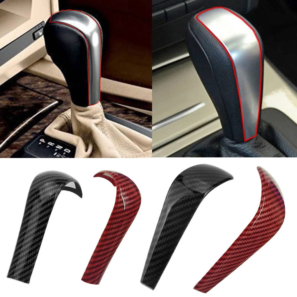 ABS Car Gear Shift Knob Head Cover Button Trim Fit For BMW 1 3 5 series X1 X5 Z4 E90 E92 E93 E60 E48 E81 E82 E84 E87 E85 E53 E89