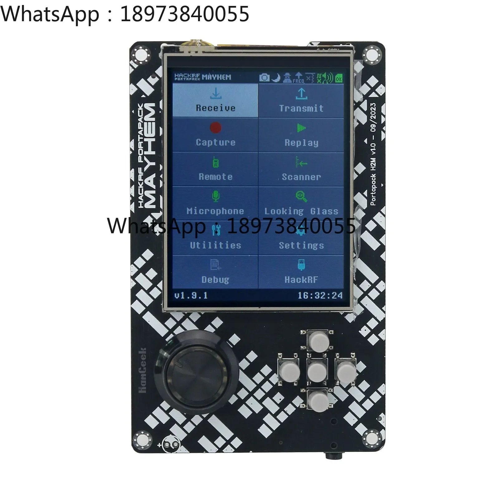 HAMGEEK PortaPack H2M Authorized Signature Edition с аналоговым GPS TCXO 10,00 МГц для Hackrf One