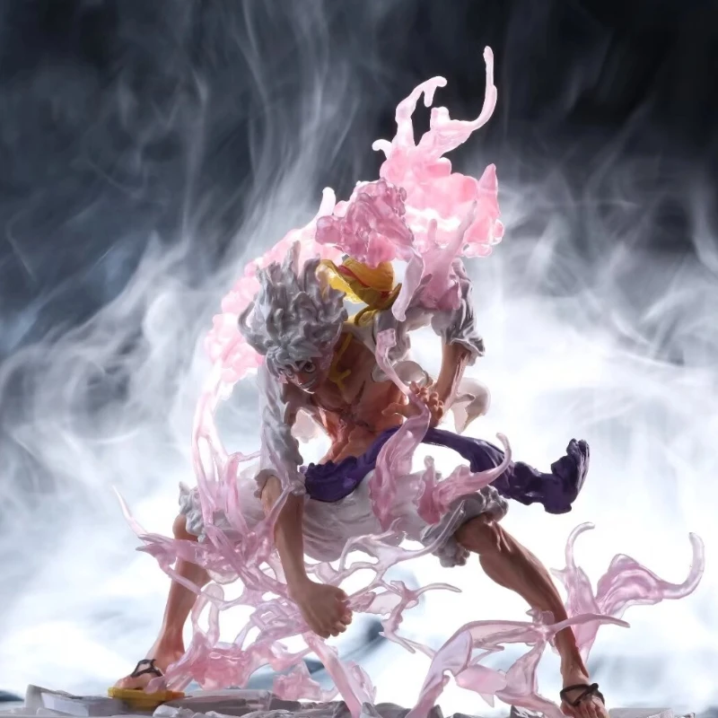 

25cm One Piece: Ironwood Series - Gear 5 Luffy (Nika) Special Effects Scene Anime Figure Model Statue Collection Desktop Toys