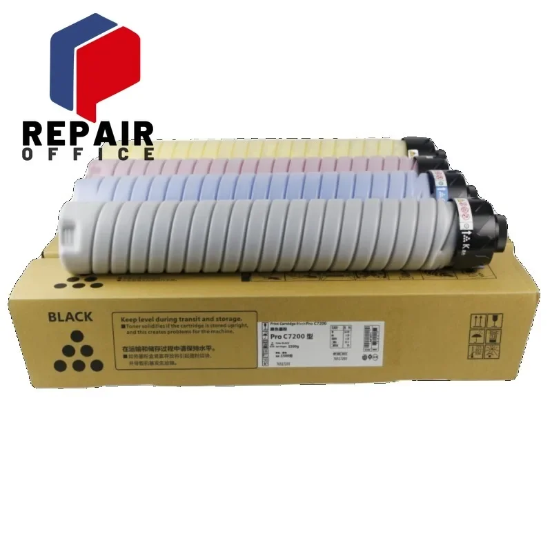 Cartucho de Toner C7200 C7210 TN 1PC CMYK1500g para Ricoh Pro C 7200 7210, Toner Compatível para Impressora, Pó de Toner, Peças de Reposição para Copiadora