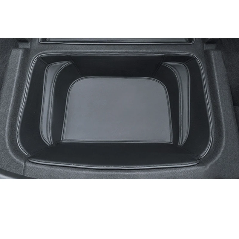 Cargo Liners For Tesla Model Y 2020-2023 Leather Trunk Carpet Boot Mats Front /Lower Trunk Mats/Door Handle Organizer Cushion