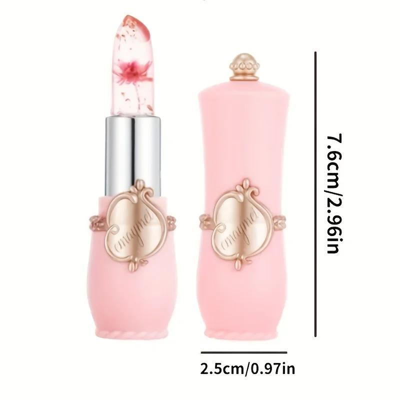 Color Changing Mouth Flower Jelly Lipstick Temperature Change Makeup Lasting Nutrition Moisturizing Color Changing Lip Gloss