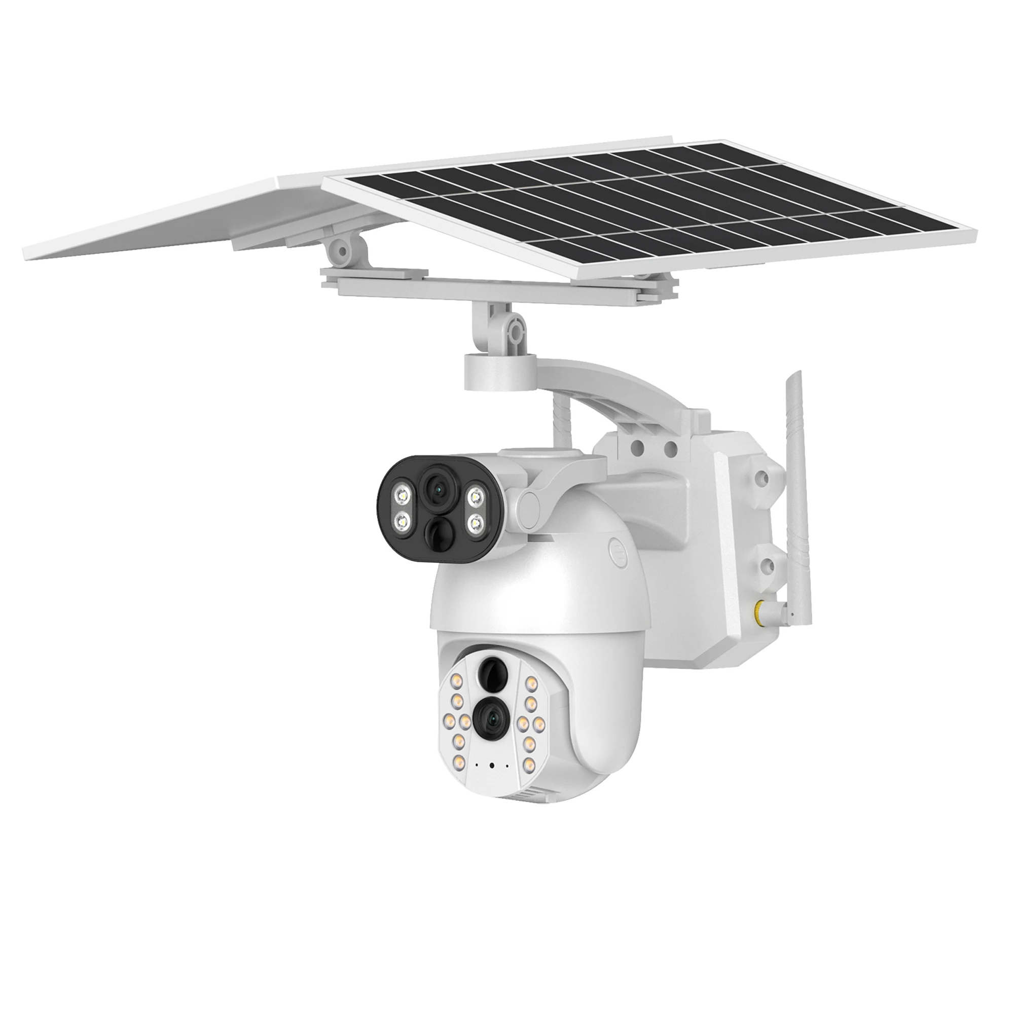 

TySvance 4g Solar Farm Camera Dual Lens PIR Infrared Detection Color Night Vision Solar Panel For Cctv Camera I-cam+