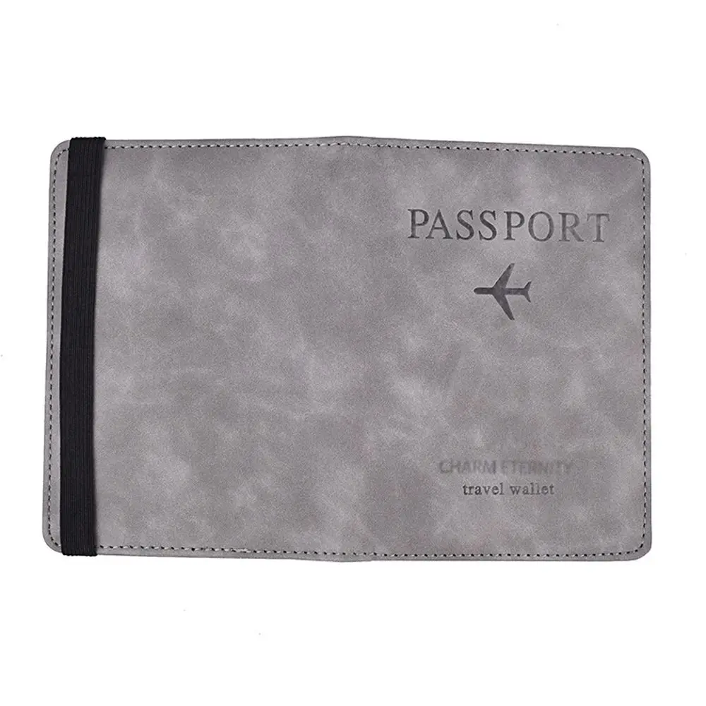 

Coin Purse Storage Bag RFID Blocking Wallet Document ID Bank Card Passport Holder Passport Book Wallet Case Passport Cover