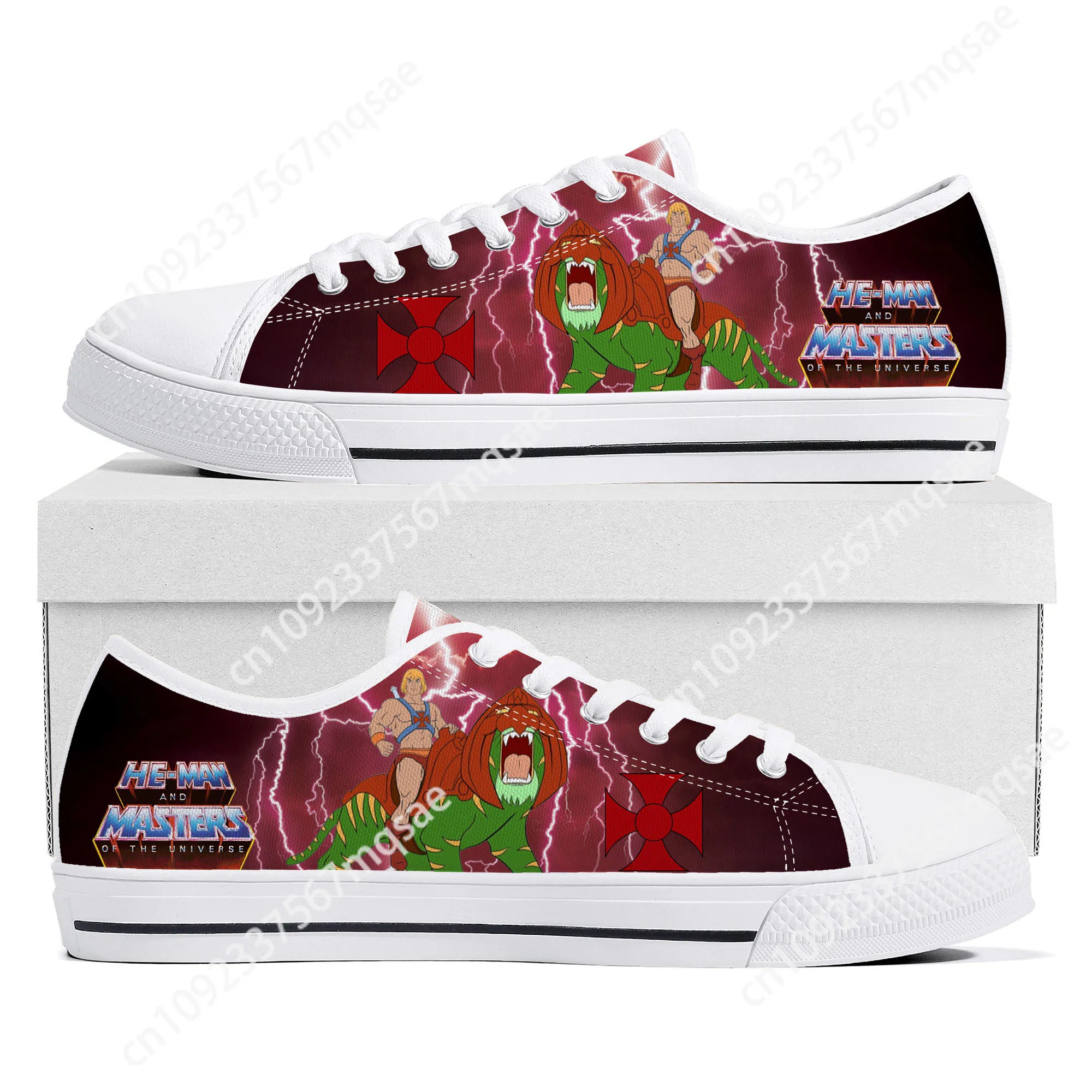 He-Man Masters Of The Universe Low Top High Quality Sneakers Mens Womens Teenager Canvas Sneaker Casual Couple Shoes Custom Shoe