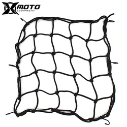 Ganchos universales para Red de equipaje de motocicleta, accesorios para motocicleta, malla elástica, soporte para casco, Red de equipaje negra