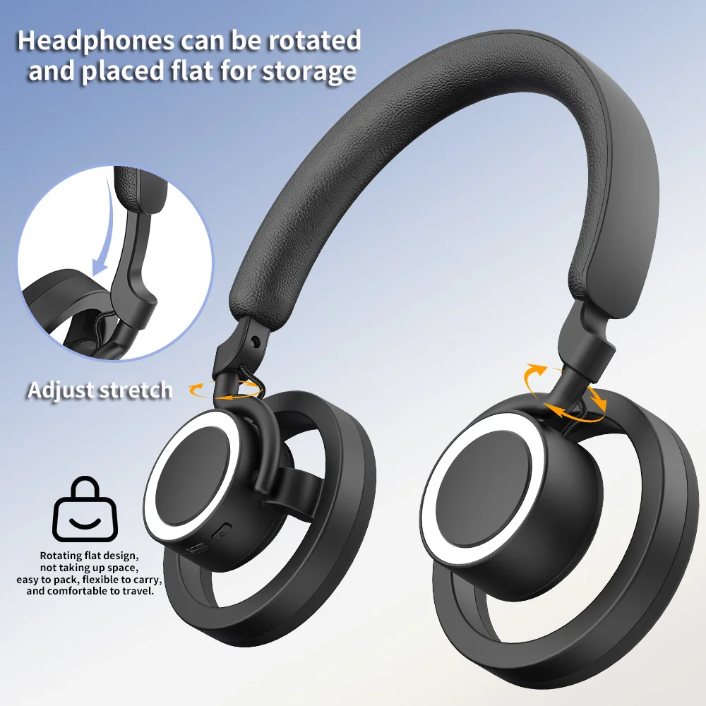 Auricolare stile aperto Bluetooth senza fili Trasmissione audio direzionale leggera Suono stereo Auricolare sportivo BT ricaricabile