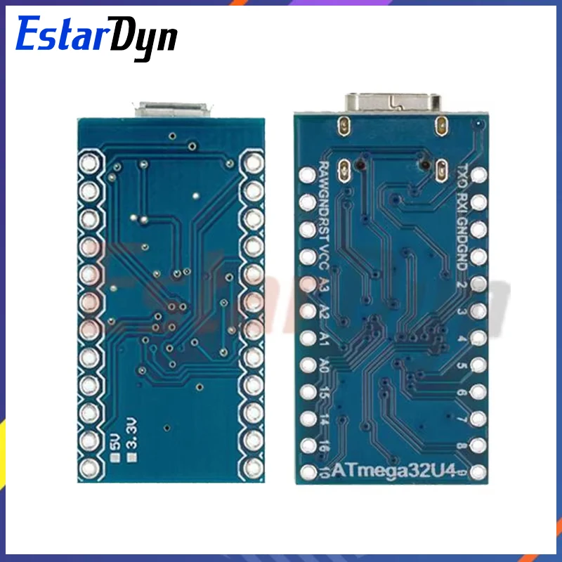 Estardyn MICRO/TYPE-C USB ATMEGA32U4 Module 5V 16MHz Board For Arduino ATMEGA32U4-AU/MU Controller Pro-Micro Replace for arduino