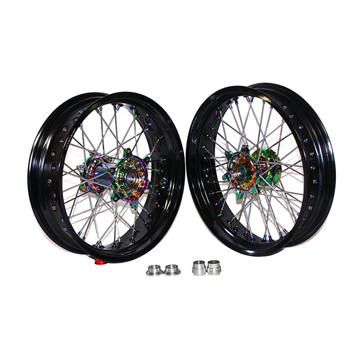 Factory Customized Supply Motorcycle Accessories 16/17 Inch Spoke Rims for EXC Supermoto Wheels 4