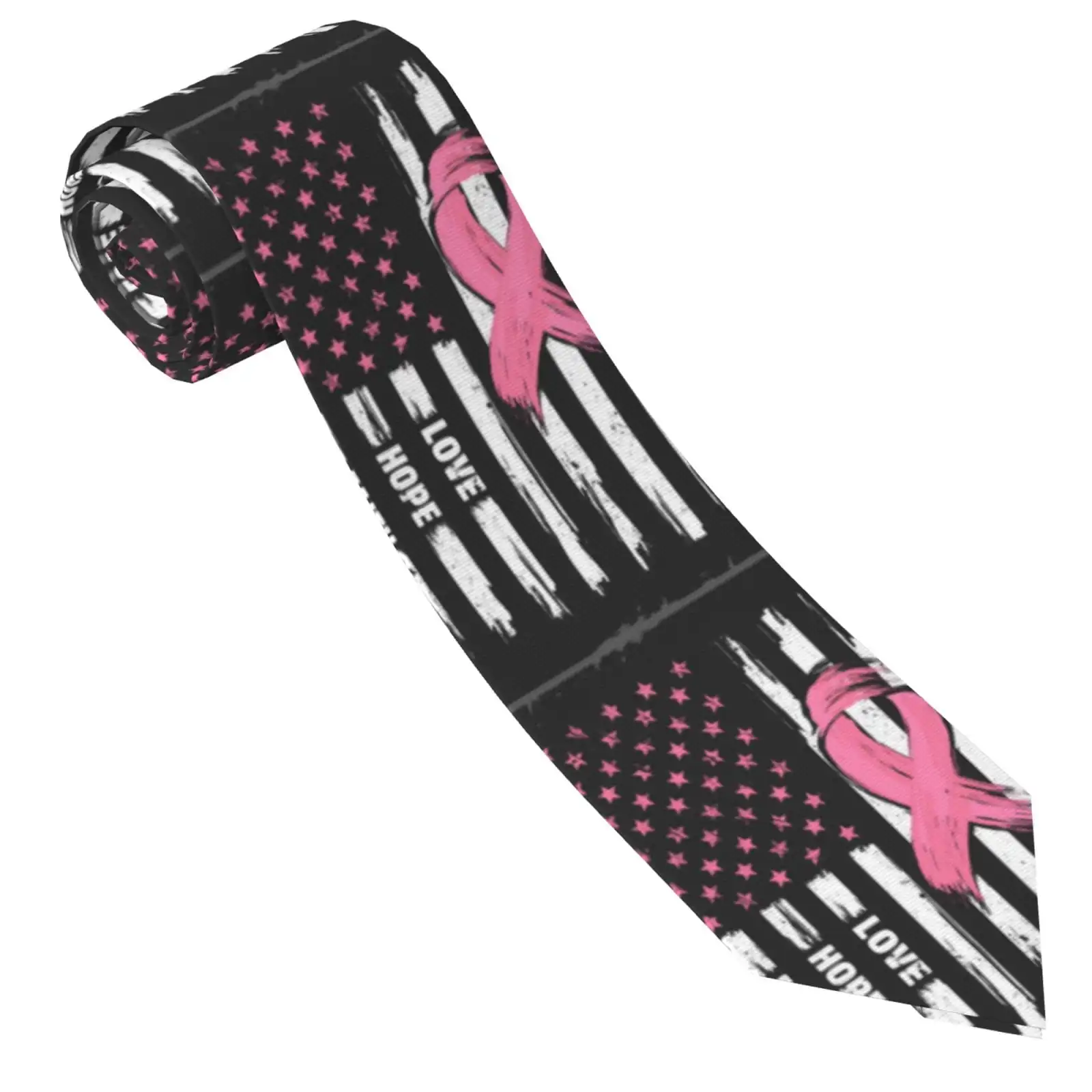 

Мужские галстуки - мягкий комфортный мужской галстук с лентой для осведомленности о раке молочной железы со встроенным дизайном против расклодений для бизнеса/свадьбы