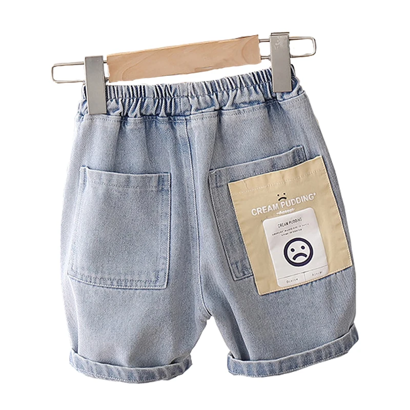 Kids Clothes Boys Baby Denim Shorts Knee Length Pants New Children's Summer Thin Middle Pants Boys' Clothing