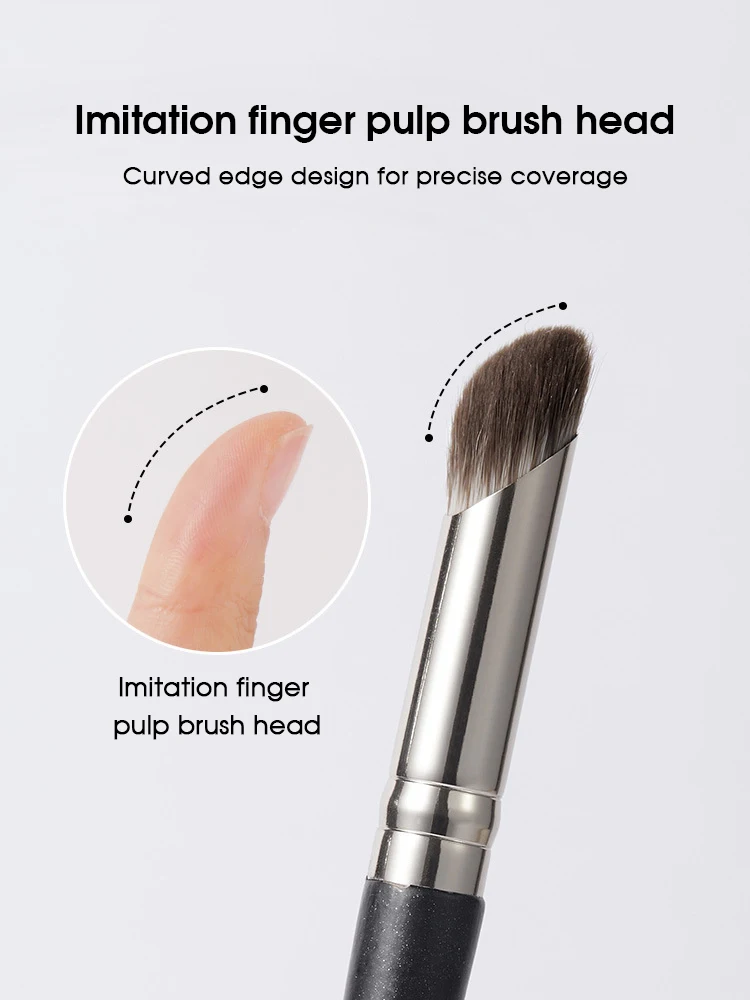 Finger belly thumb concealer brush cover pimple print spots round head soft hair concealer makeup brush do not eat powder nose s