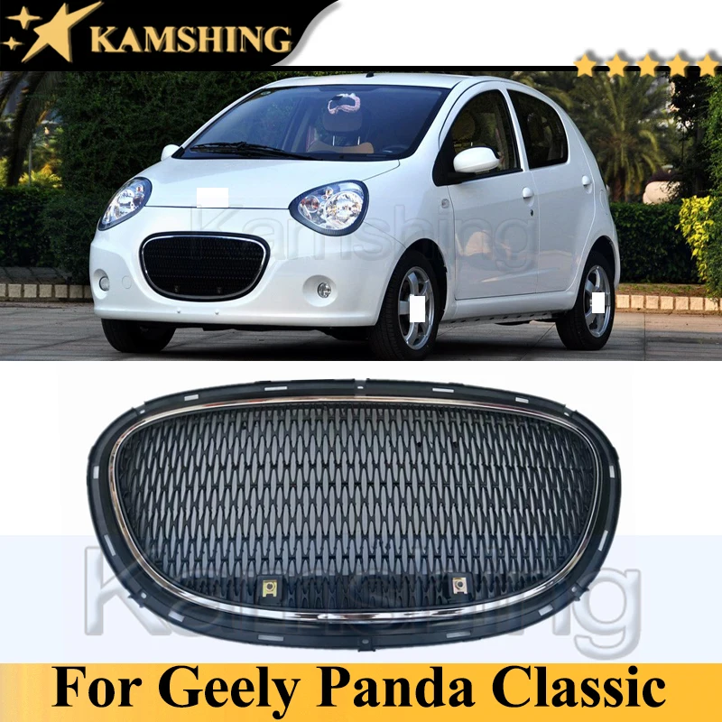 

Kamshing Front Bumper Grill Mask Radiator Grille For Geely Panda Classic Medium Net Racing Grill Middle Net