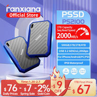 Fanxiang PS2100 20Gbps Portable Solid State Drive Rugged PSSD Waterproof 1TB 2TB External Portable SSD for Laptop PC Data Backup