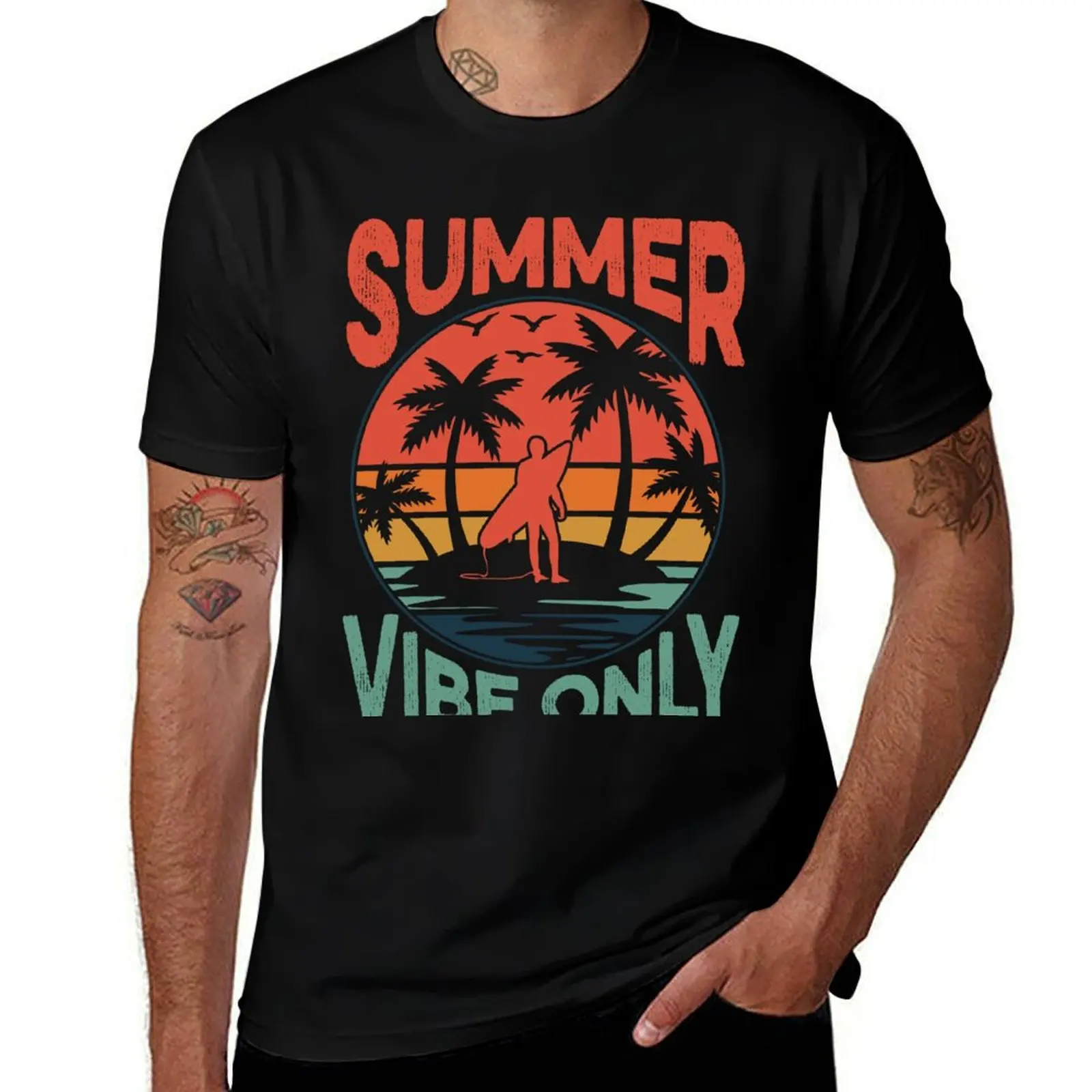 Summer Vibe Only T-Shirt man graphic t shirt T-Shirt