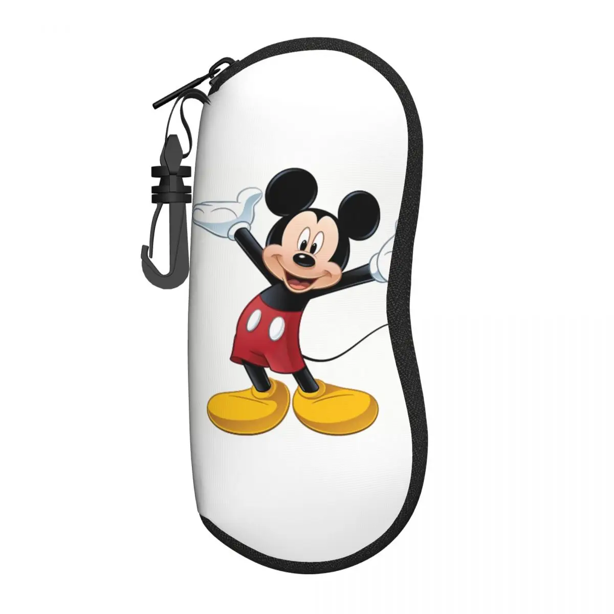 

Чехол для очков Happy Mickey Mouse, дорожный чехол для солнцезащитных очков унисекс, модный органайзер для очков, защита для очков на молнии
