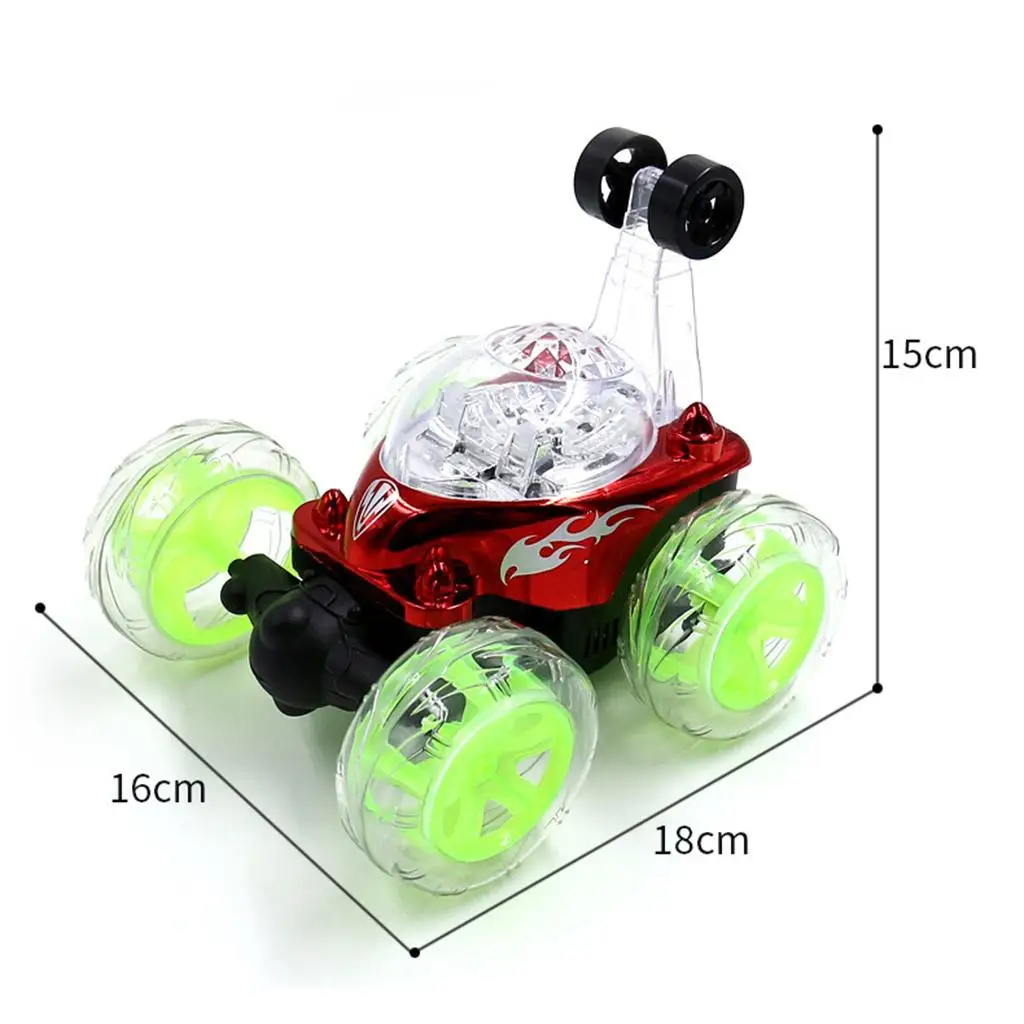 RC Car Remote Control Truck 360° Rotation with Lights Music 4WD 2.4Ghz Toys w/ LED Light
