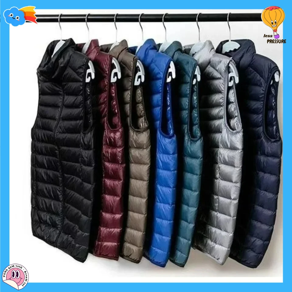 

Легкий мужской жилет 2026, осенне-зимняя теплая куртка без рукавов на флисовой подкладке, тонкая стильная внутренняя одежда, пальто с подплечниками