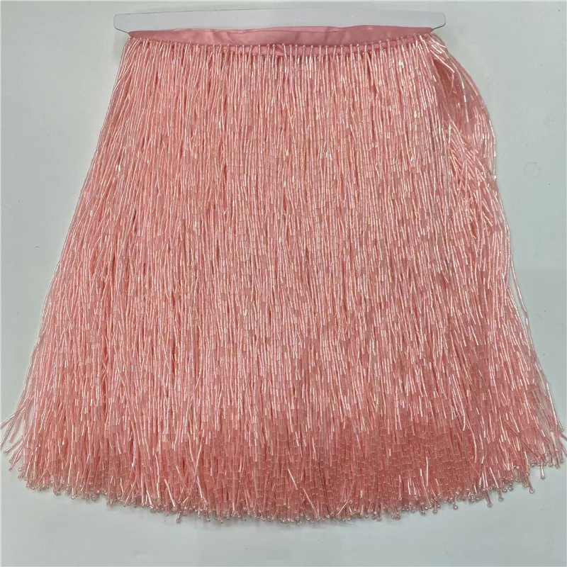 2metros/lot 30cm Wide High Quality Tassels Trim Lace Tassel beads Fringe for DIY Curtain Home Textile Decoration Lace Ribbon