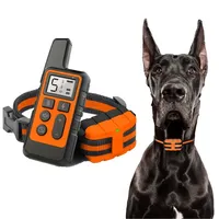PUPOPAN New Waterproof Dog Training Collar, Remote Controller, Remote Control, Rechargeable Shock, Sound Vibration, Pet, 500m,