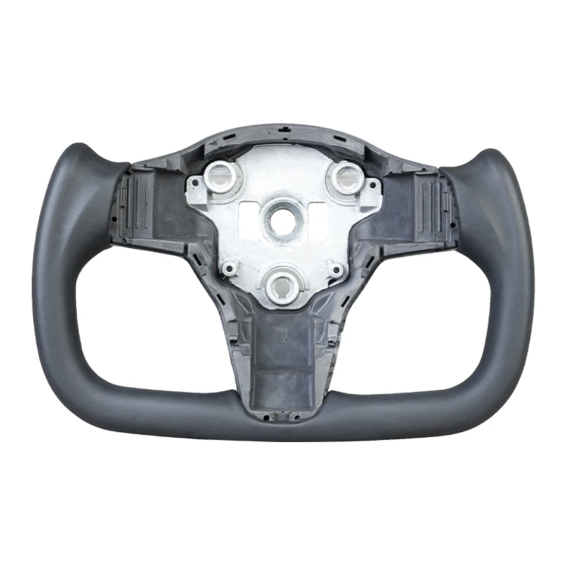 

Full Leather Heated Yoke Steering Wheel Without Carbon Fiber Sides For Tesla Model 3 2016-2022 Customized Racing Steering Wheel