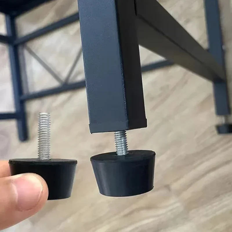 4 قطعة وسادة قدم مطاطية قابلة للتعديل مع المسمار M6 M8 M10 الجدول كرسي أسود التسوية وسادة للقدم الأثاث الساق المضادة للصدمات حماية #6