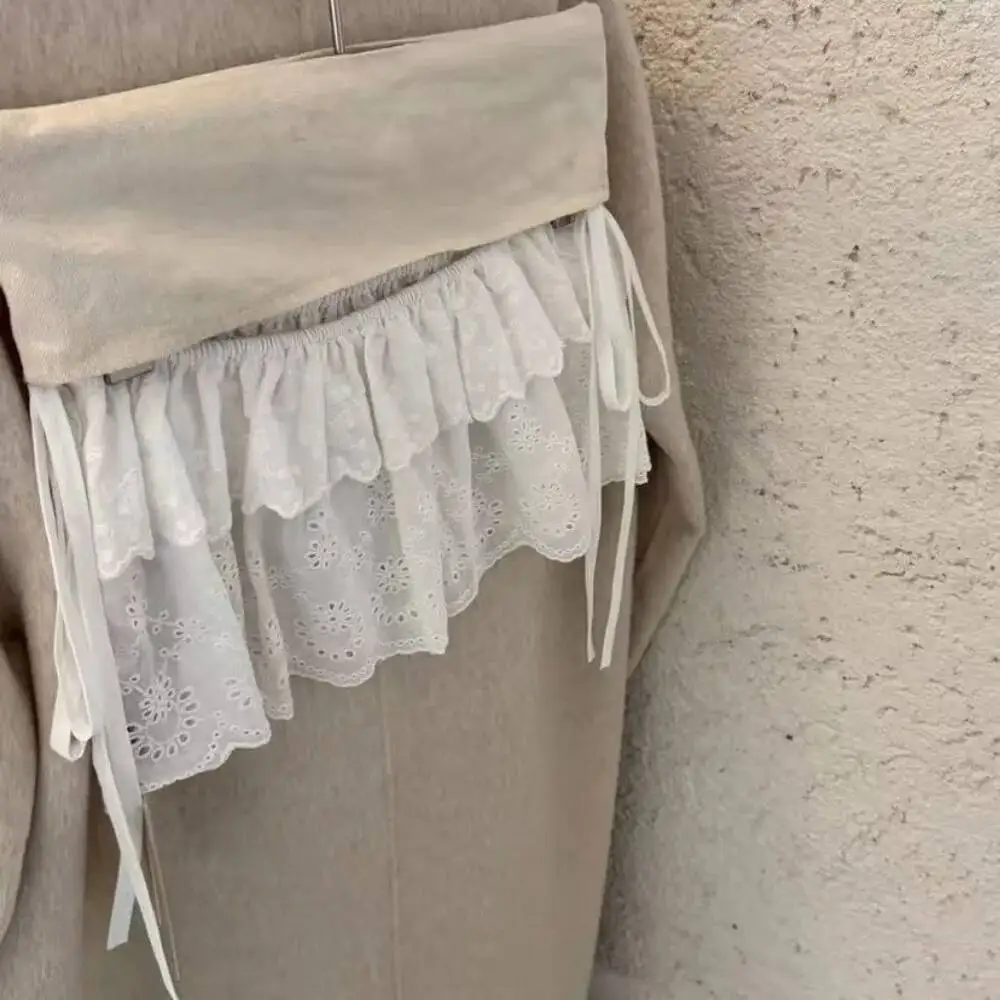 ارتفاع الخصر ألف خط قصيرة عارضة التطريز التنانير الفطريات الجوف خارج الفرنسية الربيع Falda الباليه كوريا شيك ضرطة ستارة جديدة