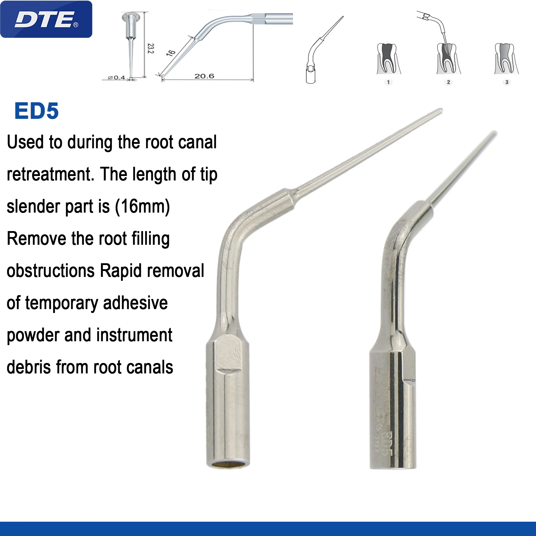 Dental Ultrasonic Scaler Tips Endodontic Endo Tip Medical Tools Accessories Fit DTE  NSK  SATELEC Scaler Handpiece