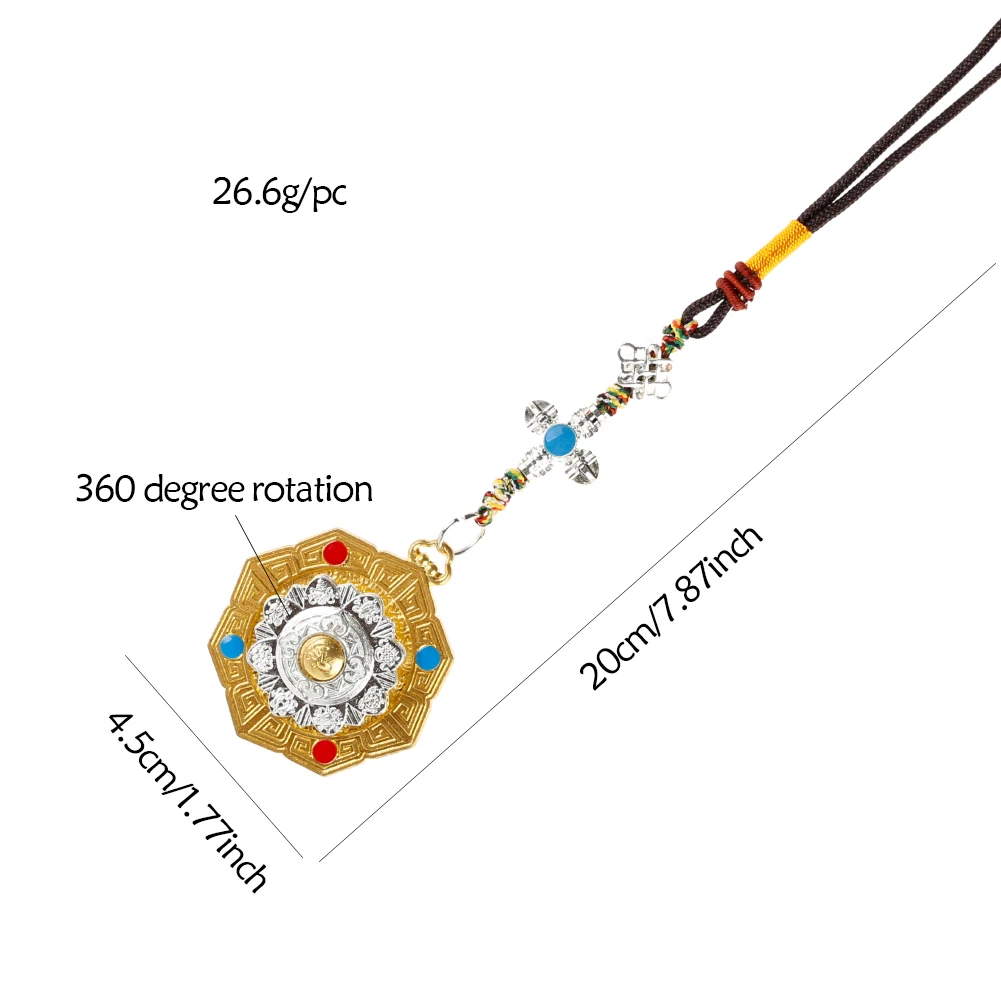 チベットの6文字のマントラ仏教のペンダント,お守り,車のバックミラー,ラッキーチャーム,壁の装飾,吊りアクセサリー