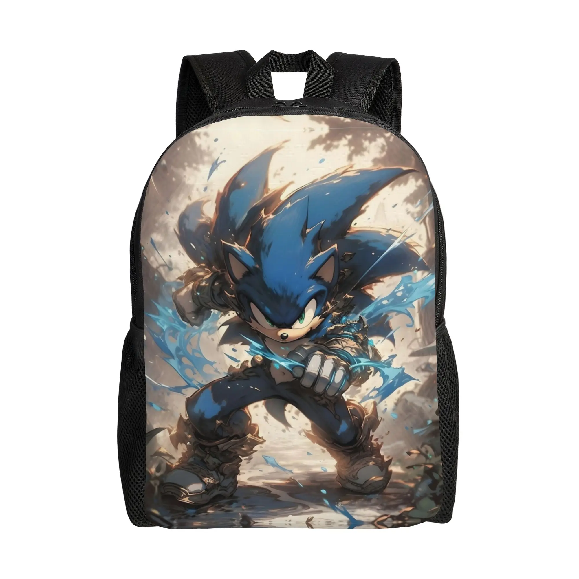 

Рюкзак Super Sonices для видеоигр, повседневный, прочный, для старшей школы, походов, путешествий, для мужчин и женщин, сумка для ноутбука, на плечо