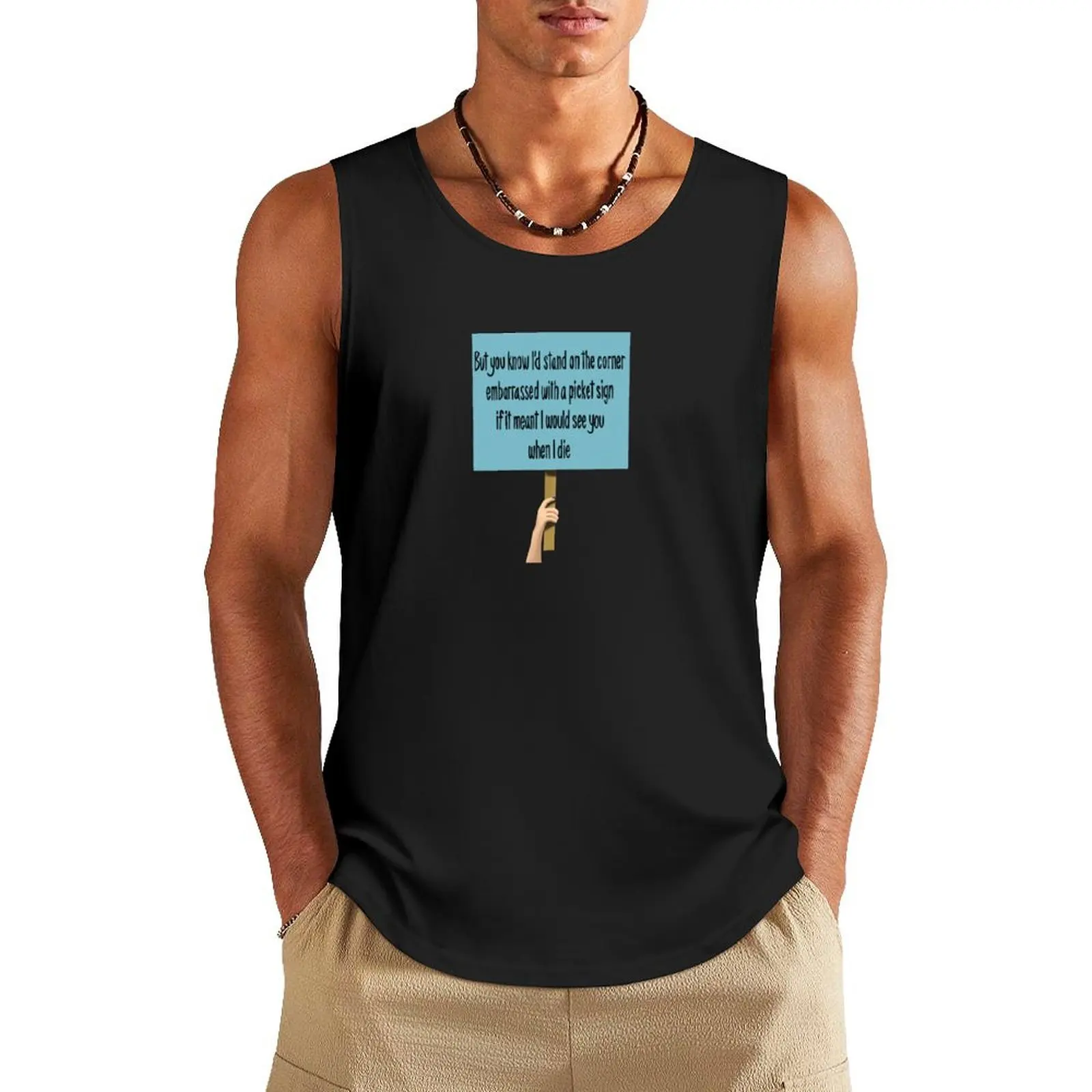 Phoebe Bridgers Picket Sign Tank Top gym top sleeveless tshirts for men gym clothes for man