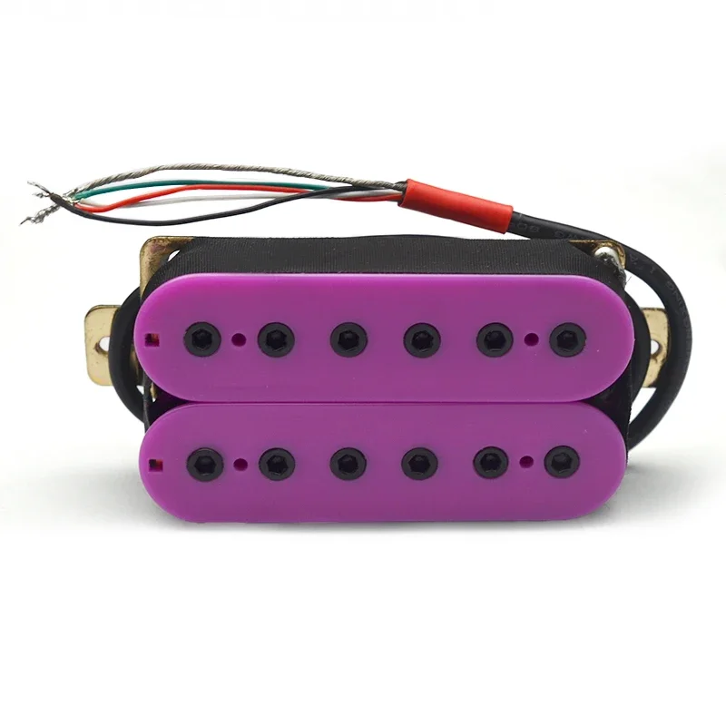 Elektrische Gitaar Humbucker 12 Verstelbare Hex Schroef Dual Coil Voor 6 Snarige Gitaar Coil Spliting Pickup N7.5K/B15K Uitgang paars