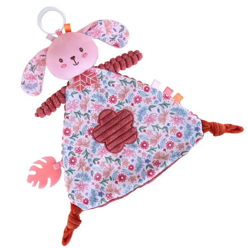 Veiligheidsdekens voor baby's Olifant Bunny Rustgevende deken Zachte Lovey Cartoon Veiligheidsdeken Pluche knuffeldier Snuggler