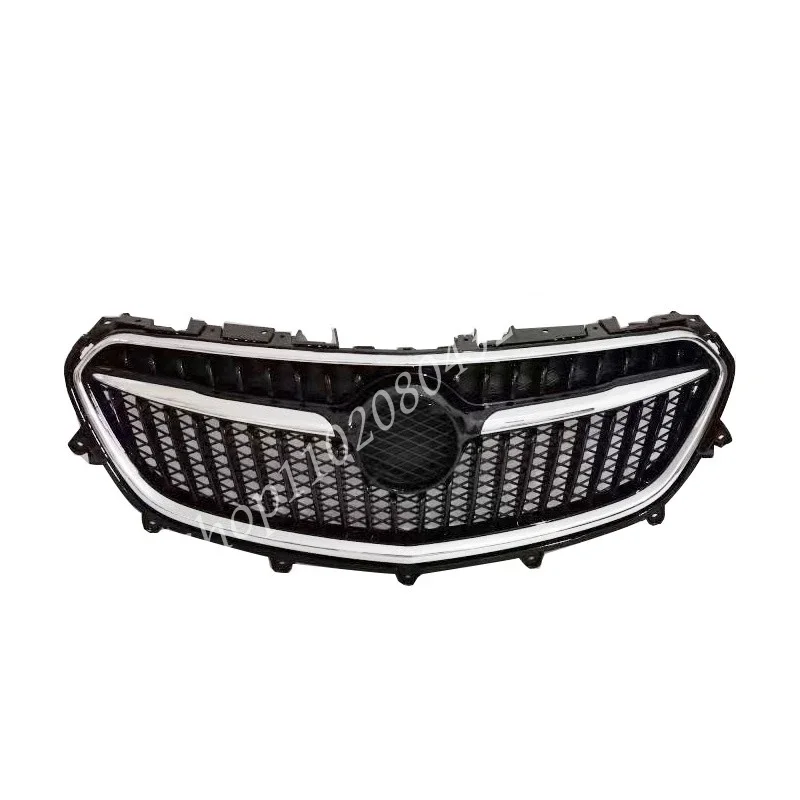 with LOGO Car Front Bumper Grill Mask Radiator Grille Medium net For Buick Encore 2016 2017 2018 Racing Grills Car Accessories