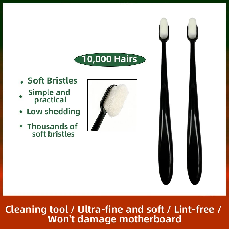 

YCS Soft Bristled Cleaning Brush with Lint Free Gentle on Motherboard No Blind Spots for Electronics and Precision Cleaning