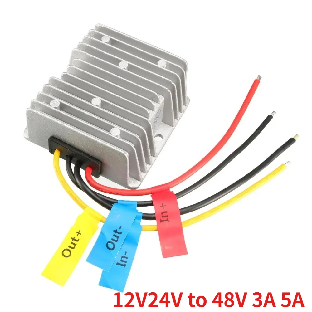 Voltage Converter Regulator DC 12V Step-Up to 48V 3A 5A Power Boost Transformer Waterproof Module Reducer for Golf Cart Club Car