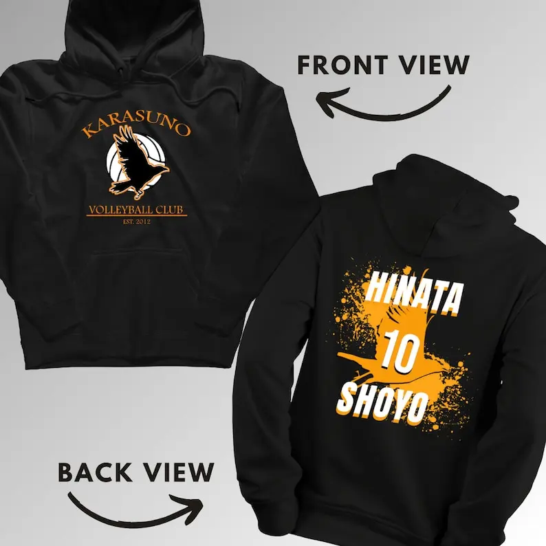 Hinata Shoyo Haikyuu Hoodie Ultimate Anime Fan Gear Anime Trendy Manga Clothing | Haikyuu Merchandise | Unisex Casual Wear