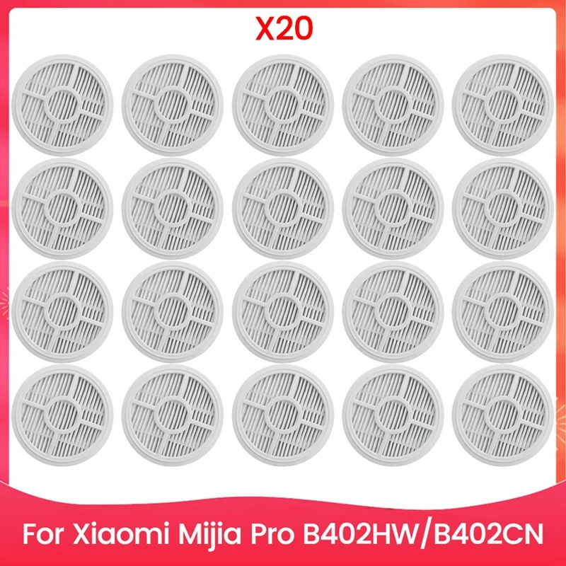 

A26T-20 шт. набор картриджей для вакуумного фильтра для Xiaomi Mijia Pro B402HW B402CN, аксессуары для пылесоса, запасные части